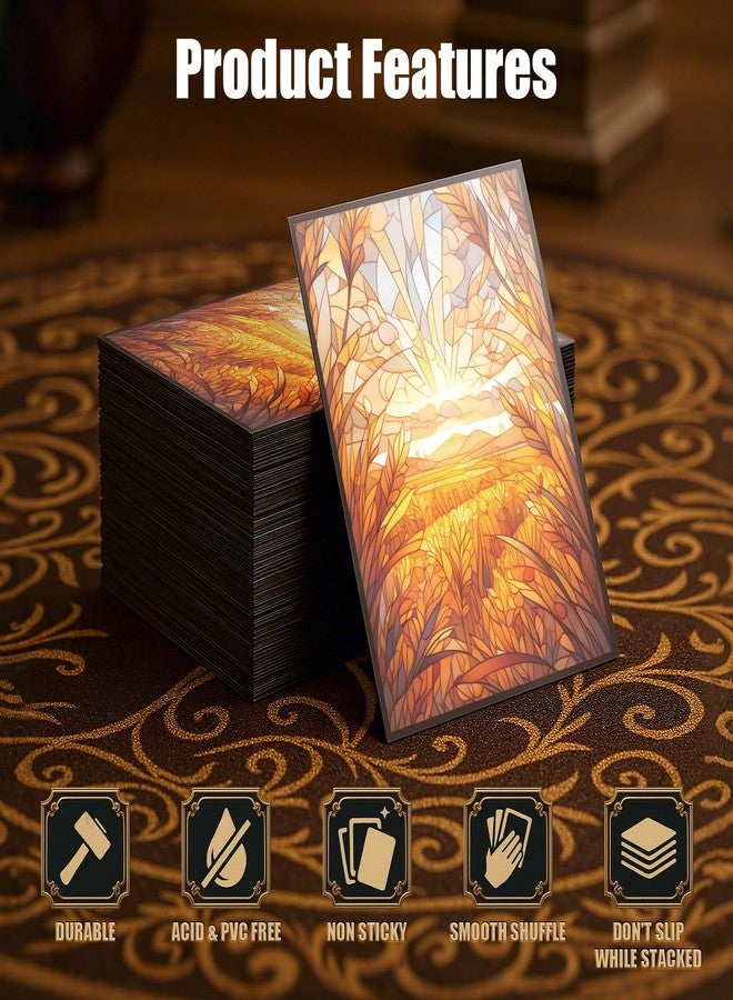 Kiiransr MTG Card Sleeves - Plains- Ultra Clear Front & Matte Finish Back, 100 Count Standard Size Matte Art Sleeve for Magic The Gathering - Image 5